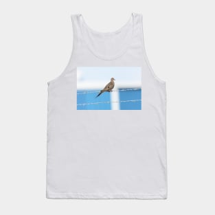 Mourning Dove on the Wire Tank Top